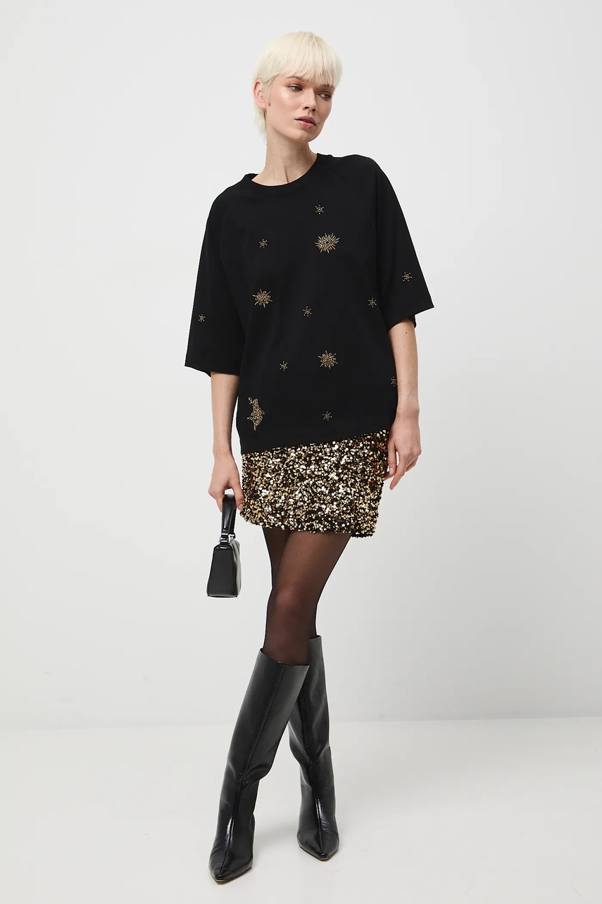 Medicine tricou din bumbac culoarea negru