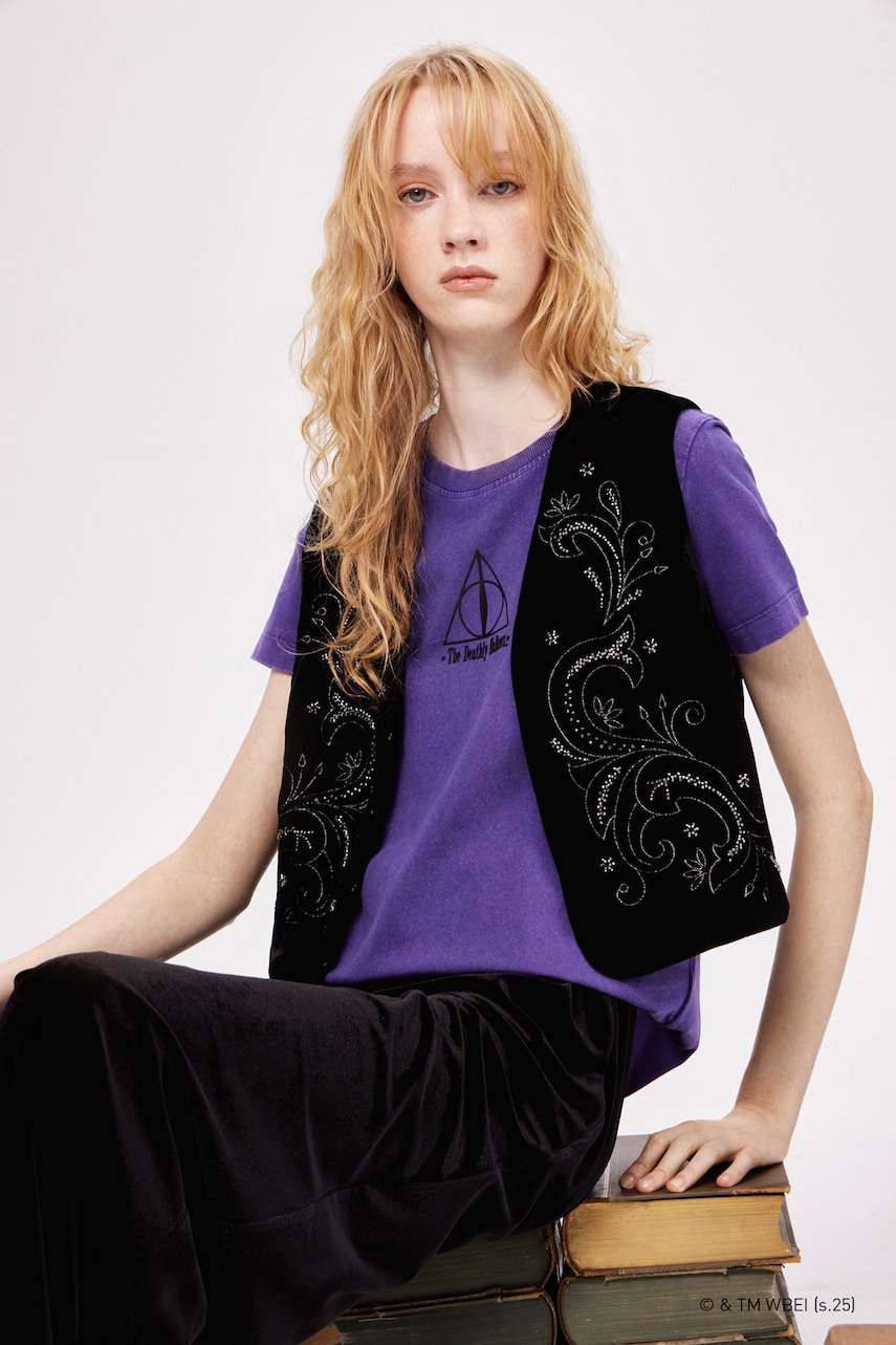 Medicine tricou din bumbac culoarea violet