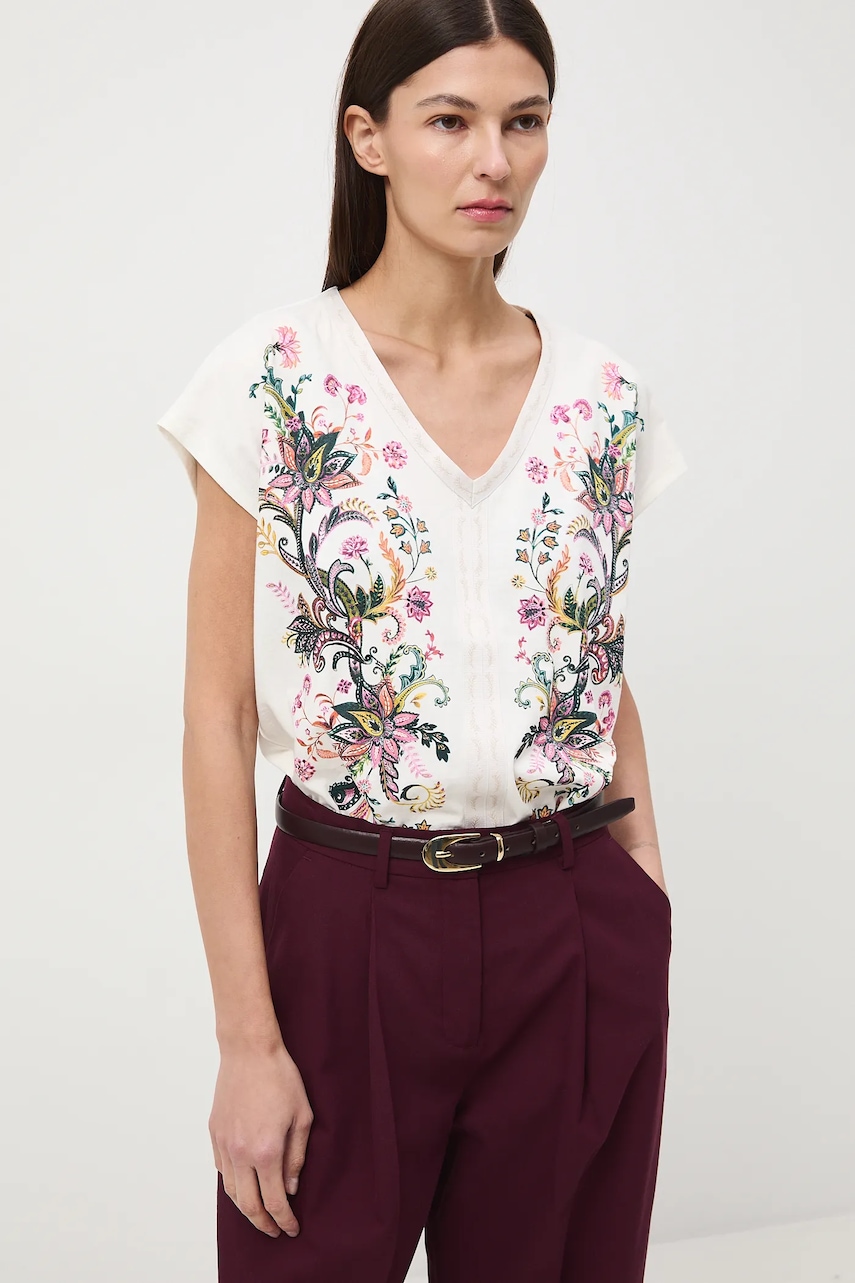 Medicine tricou din bumbac culoarea bej