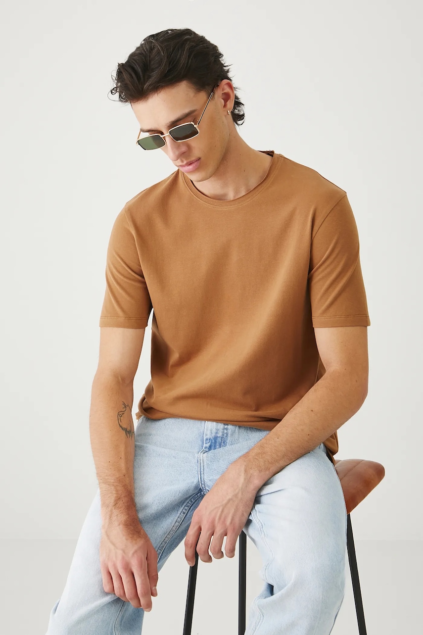 Medicine tricou culoarea maro, uni