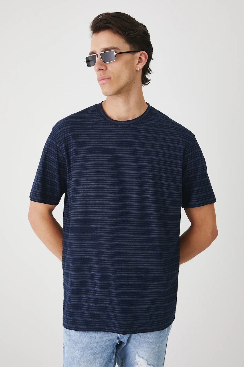 Medicine tricou din bumbac culoarea bleumarin, cu imprimeu