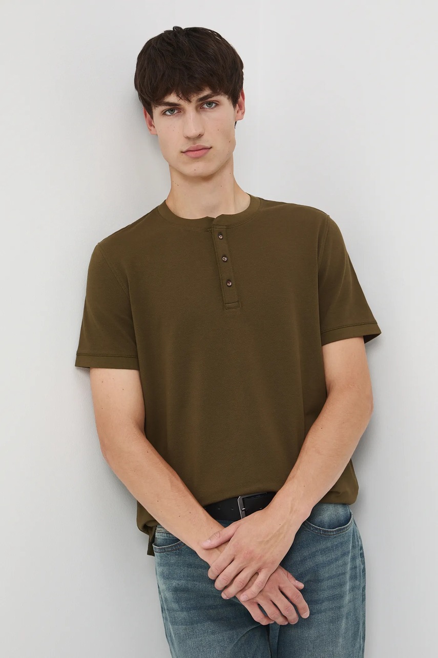 Medicine tricou culoarea verde, neted