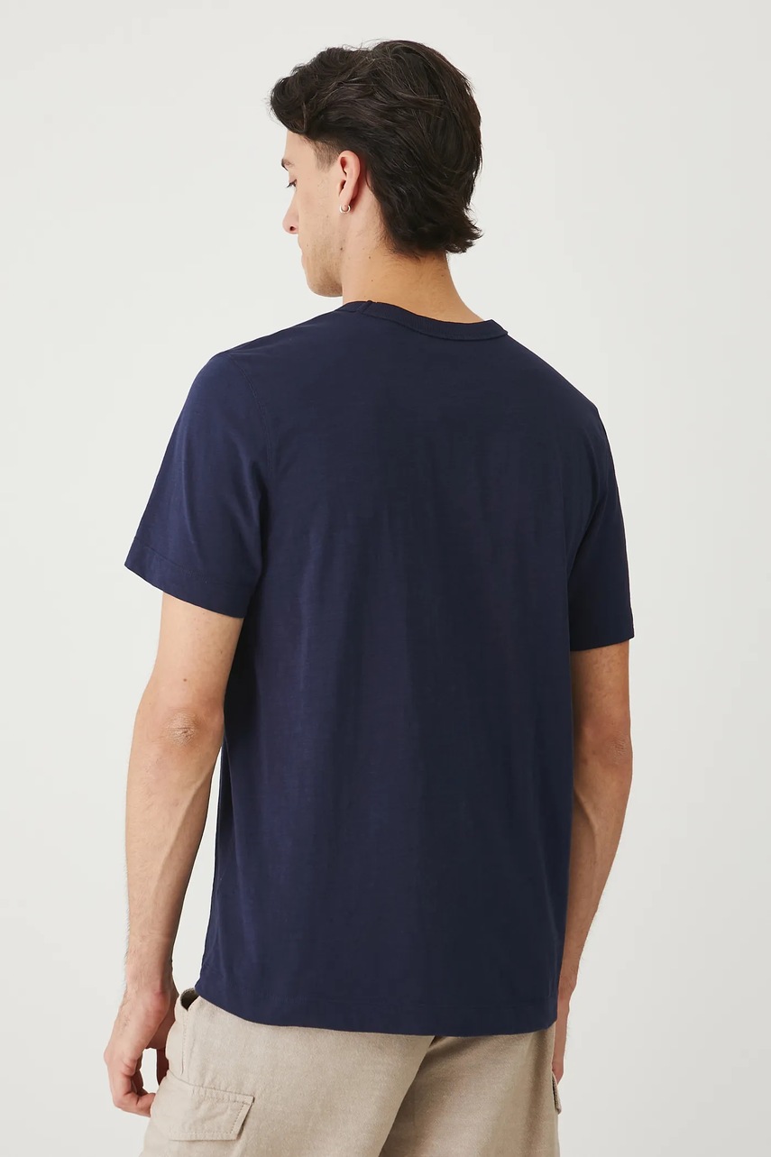 Хлопковая футболка Medicine цвет синий с принтом