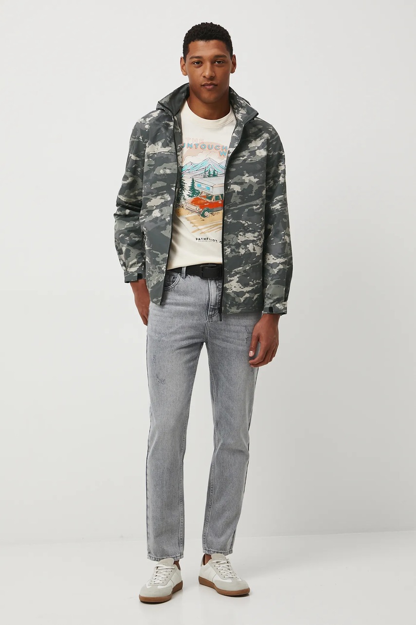 Хлопковая футболка Medicine цвет бежевый с принтом