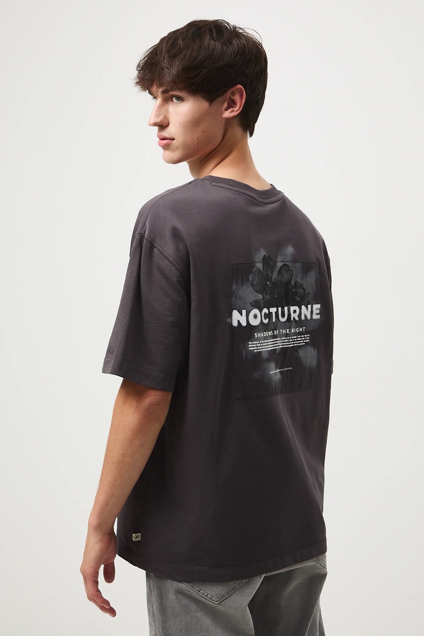 Medicine tricou din bumbac culoarea gri, cu imprimeu
