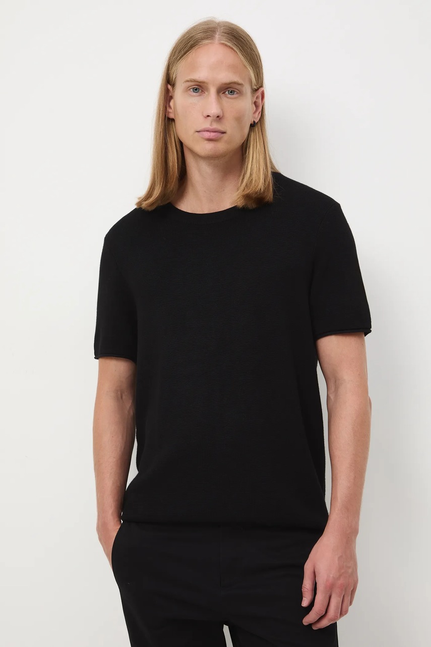 Medicine tricou culoarea negru, neted