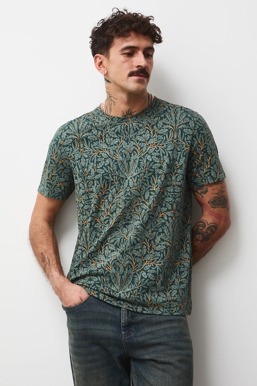 Medicine tricou din bumbac culoarea verde, modelator