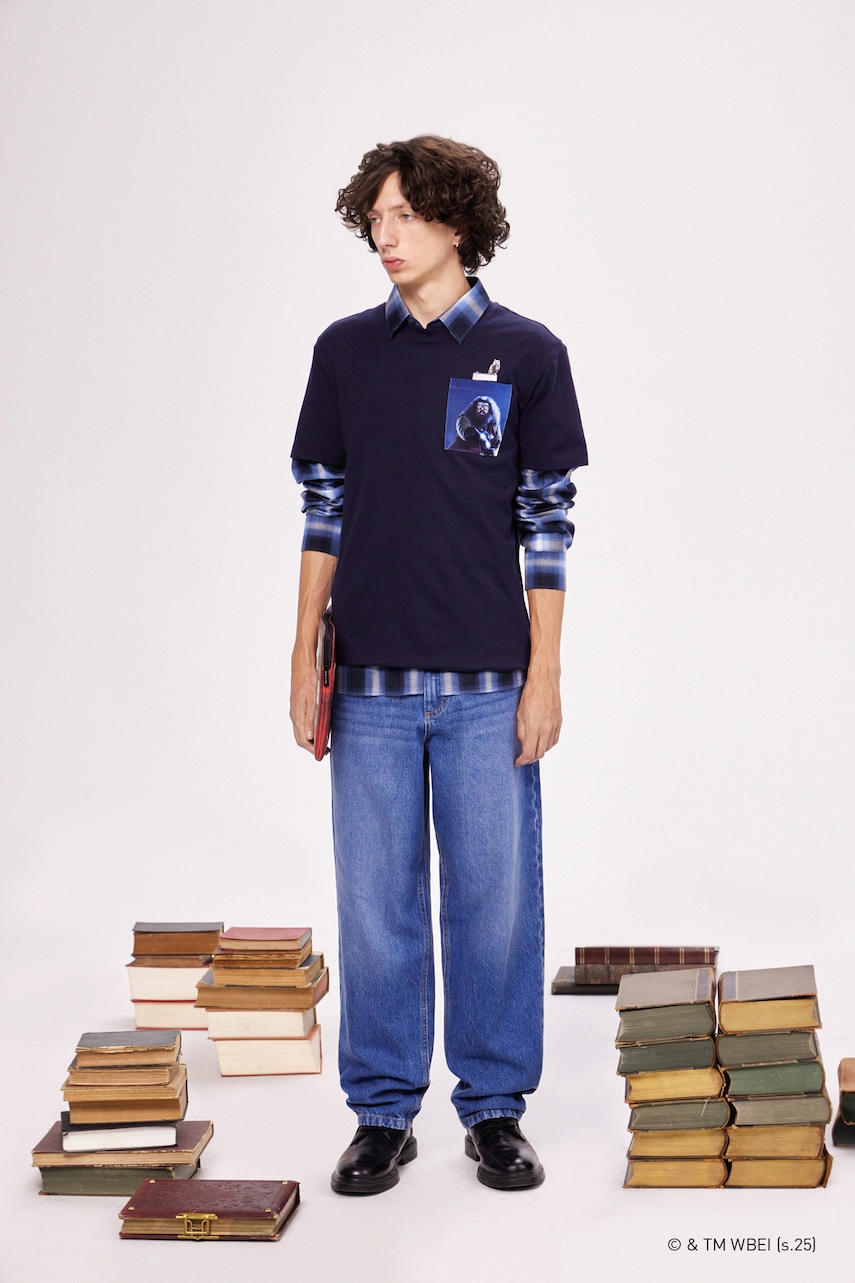 Medicine tricou din bumbac culoarea albastru marin, cu imprimeu