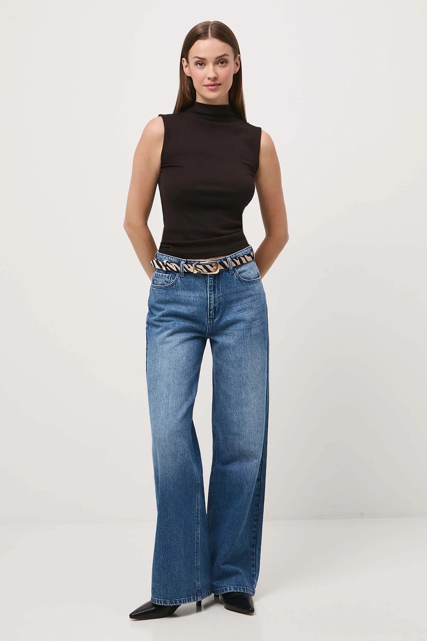 Топ Medicine цвет коричневый с полугольфом