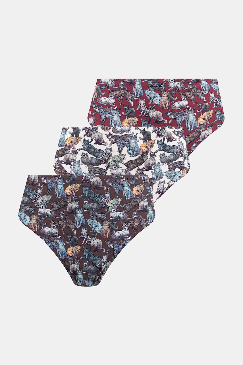 Kalhotky dámské se zvířecím vzorem 3-pack