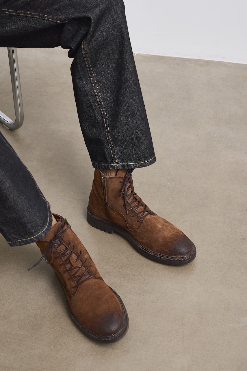 Medicine  încălțăminte pentru bărbați din piele întoarsă