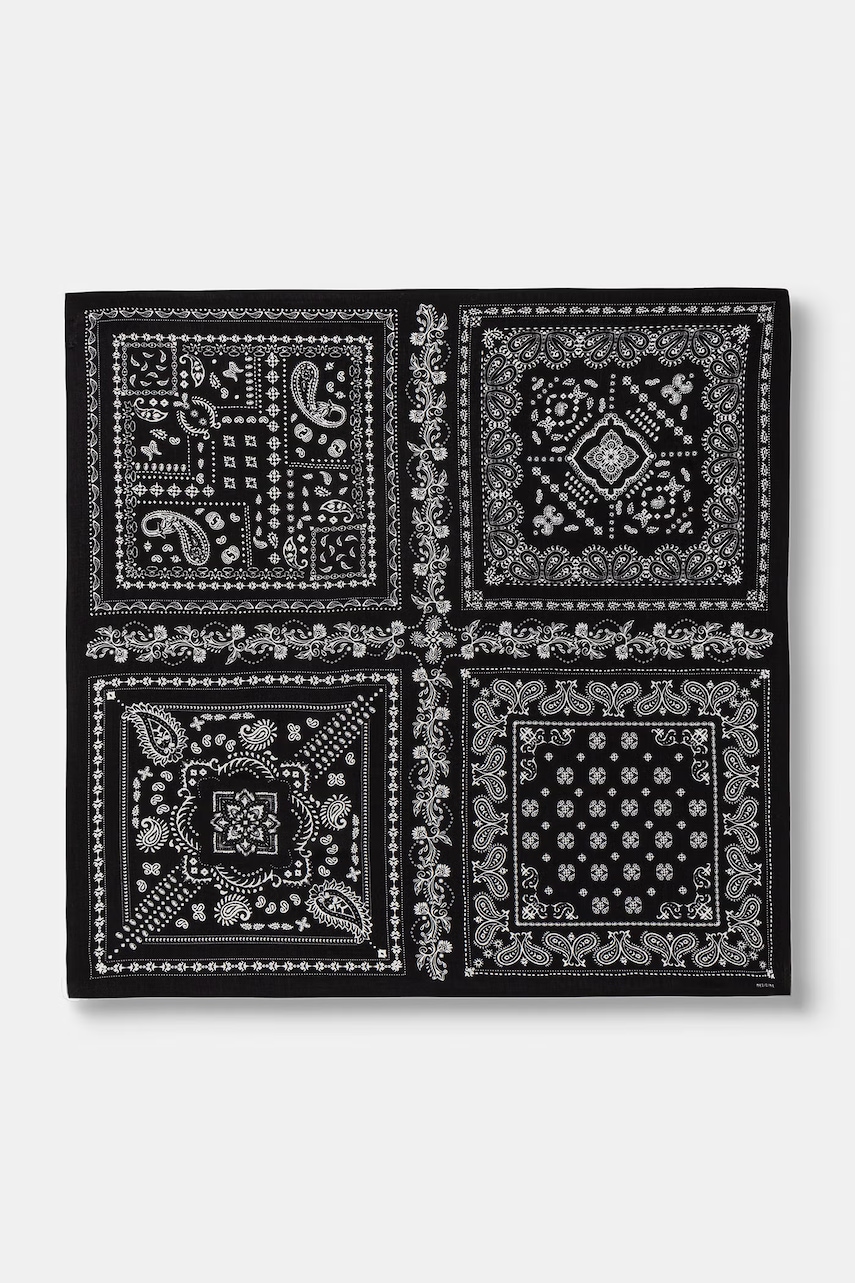 Medicine bandana damska z wiskozy czarna