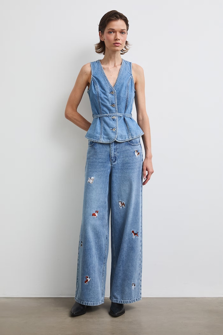 Medicine rifle wide leg dámske