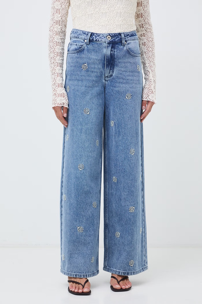 Medicine τζιν wide leg γυναικεία
