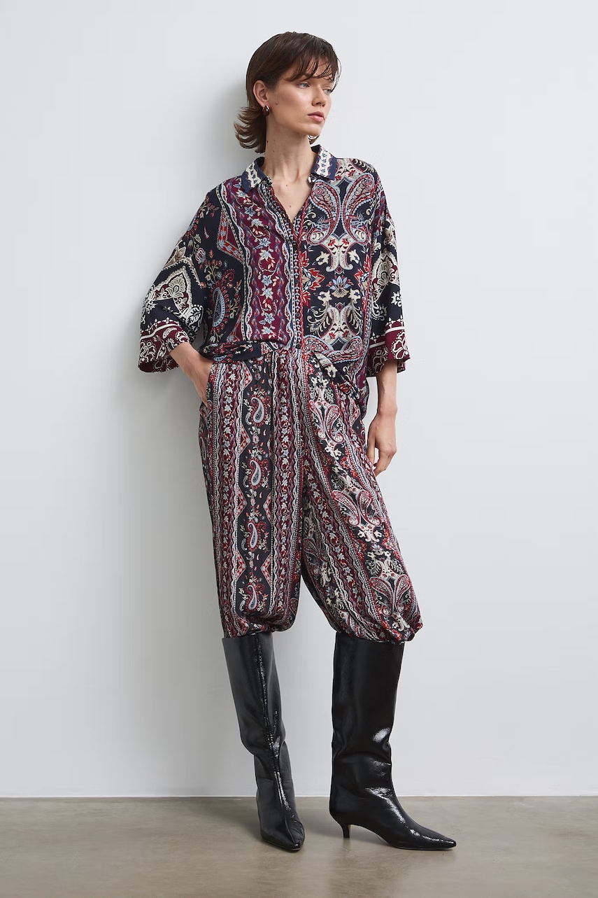 Medicine spodnie slouchy damskie z wiskozy