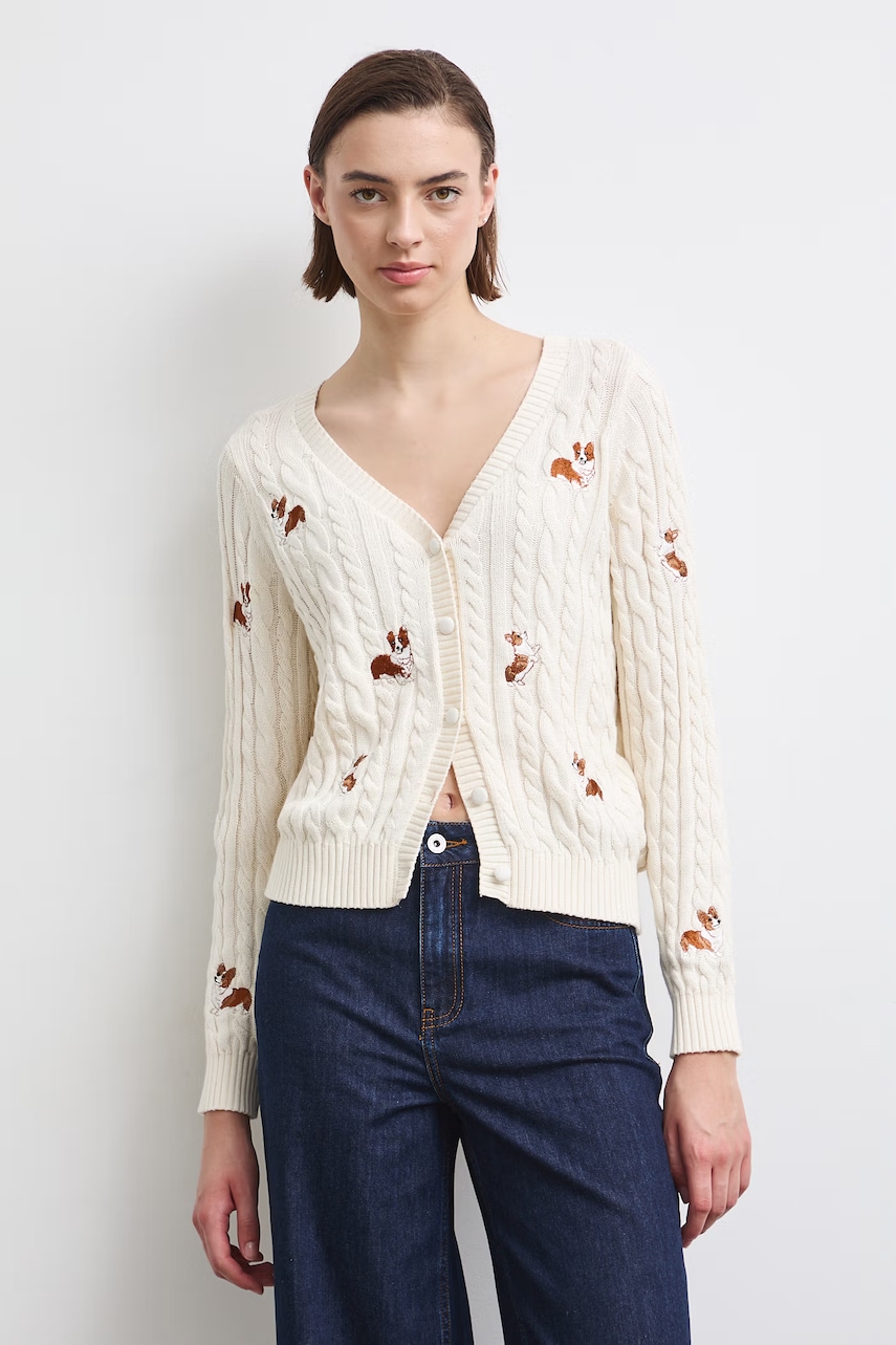 Medicine cardigan pentru femei din bumbac