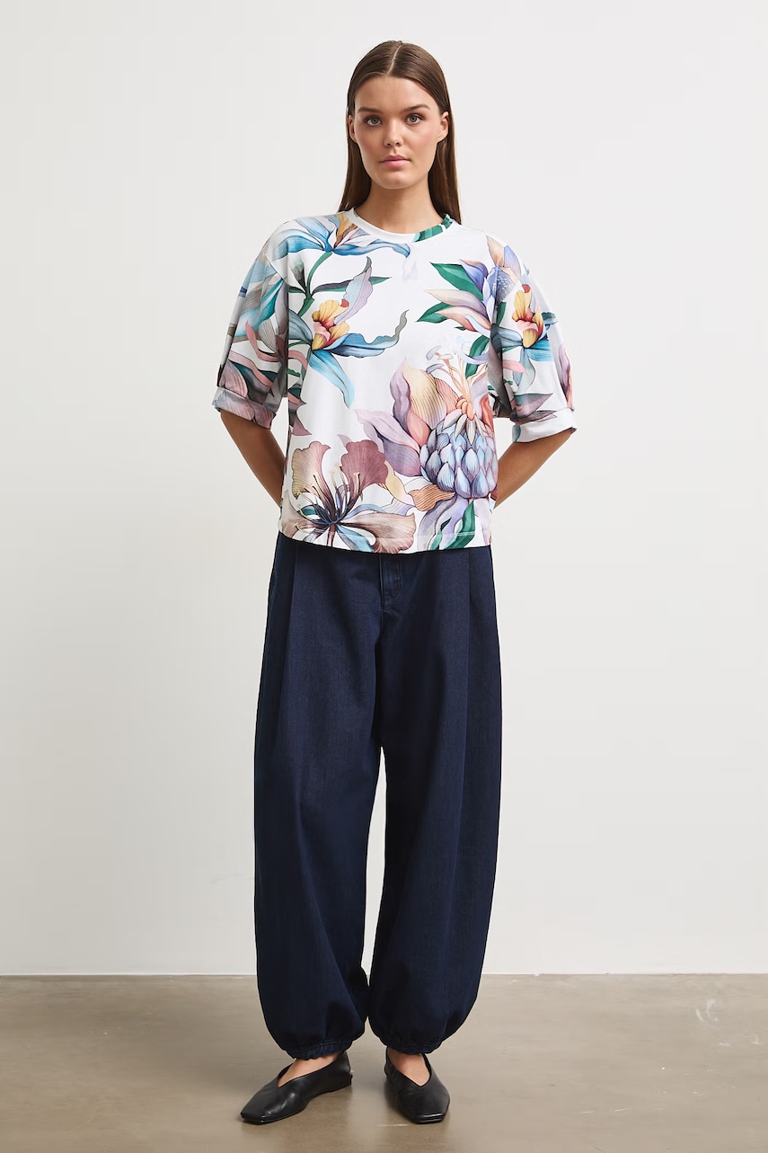 Medicine oversize t-shirt γυναικείο βαμβακερό με ελαστάν