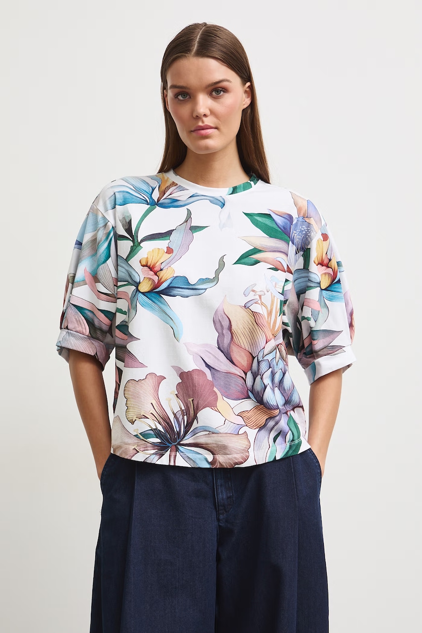 Medicine oversize t-shirt γυναικείο βαμβακερό με ελαστάν