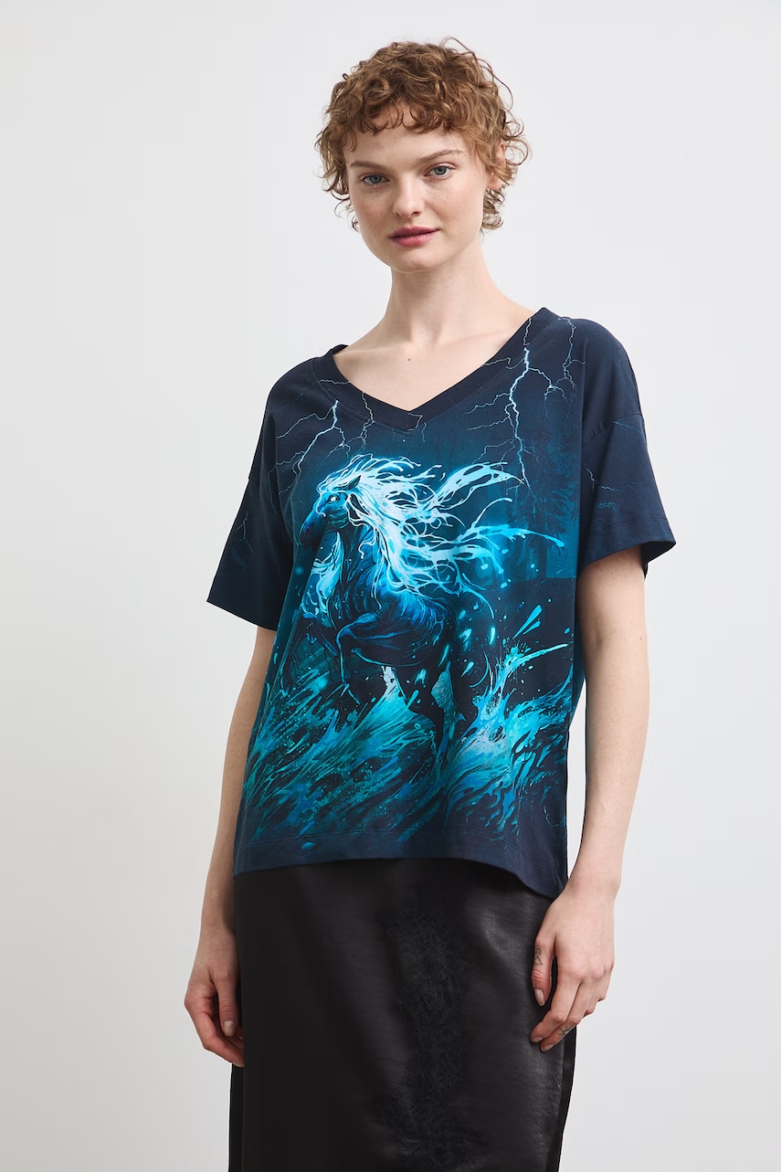 Medicine t-shirt γυναικείο βαμβακερό με ελαστάν