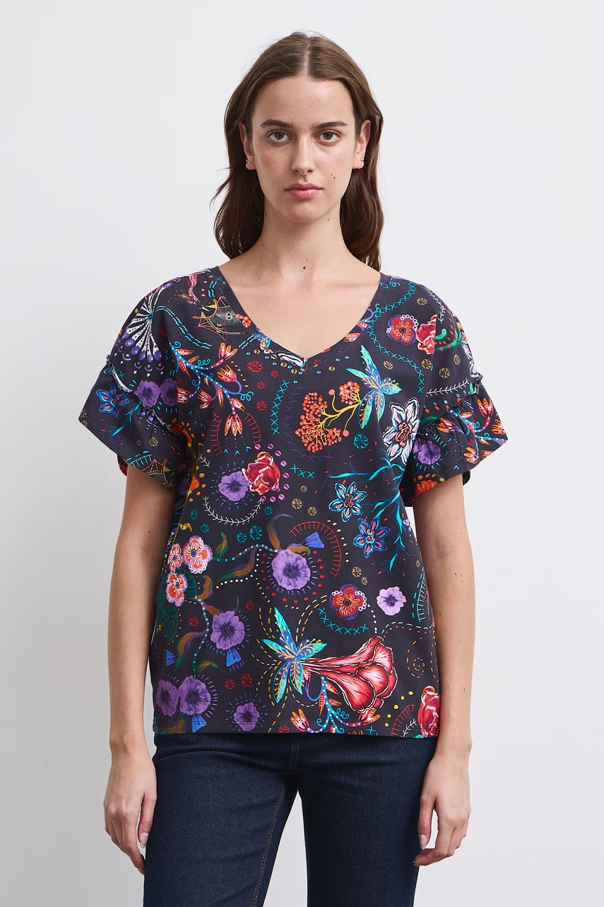 Medicine t-shirt γυναικείο βαμβακερό με ελαστάν