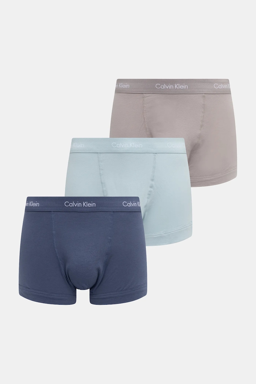 Levně Boxerky Calvin Klein Underwear 3-pack tyrkysová barva, 0000U2662G