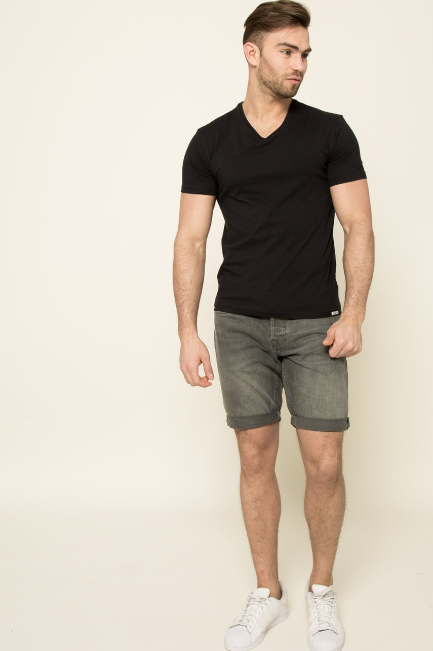 

Футболка Pepe Jeans (2-pack) мужская цвет чёрный однотонная