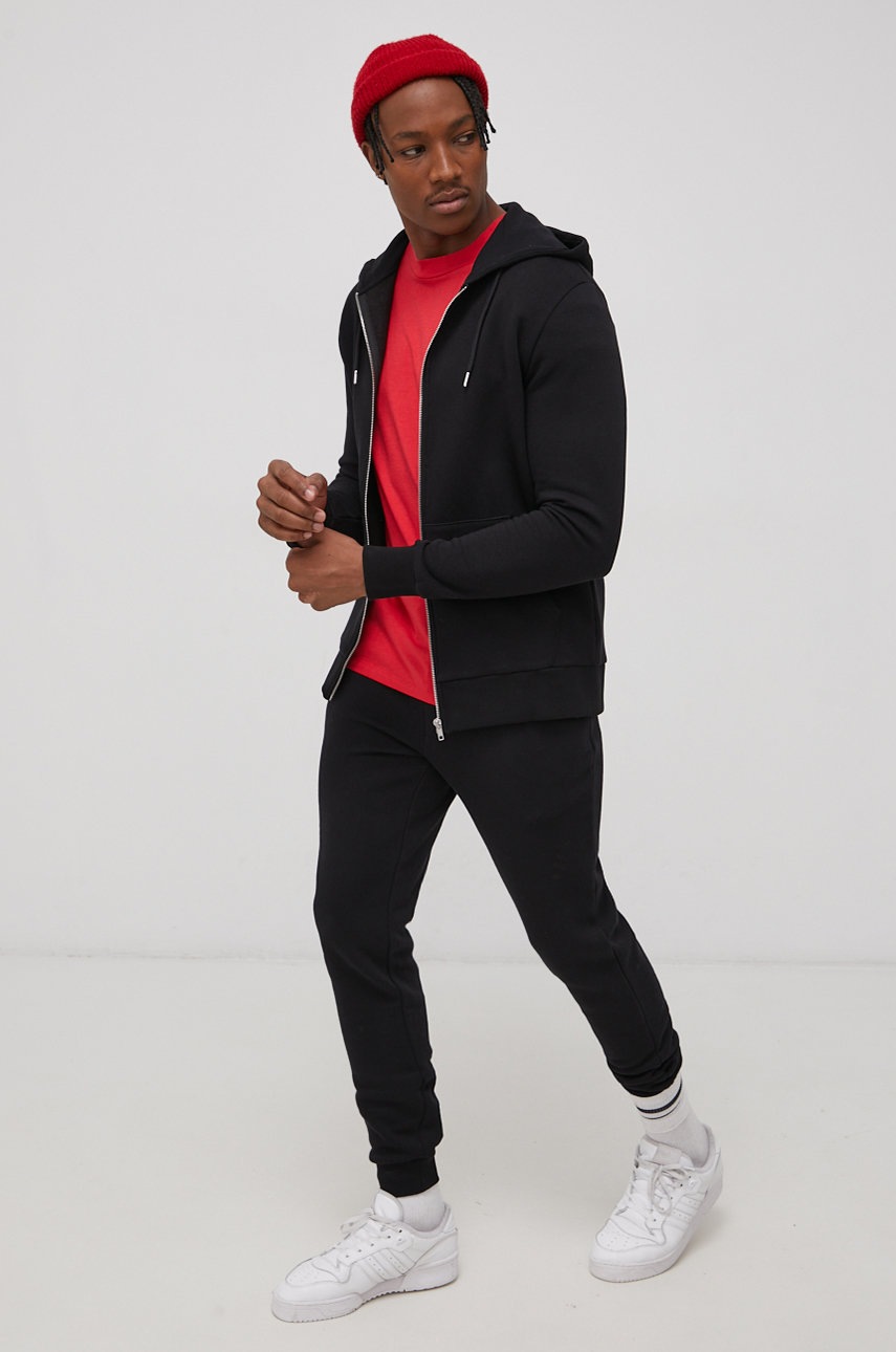 

Кофта Produkt by Jack & Jones мужская цвет чёрный гладкая