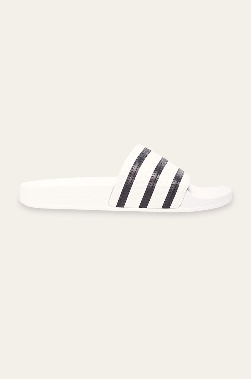Pantofle adidas Originals pánské, bílá barva - bílá - Svršek: Umělá hmota Vnitřek: Umělá hmota