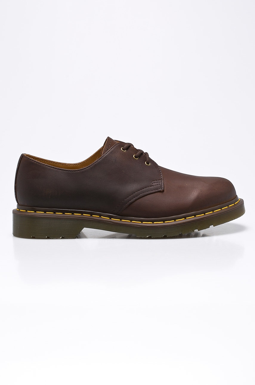 Dr. Martens Pantofi De Piele Intoarsa 1461 Barbati, Culoarea Maro 11838201.1461.men-gaucho