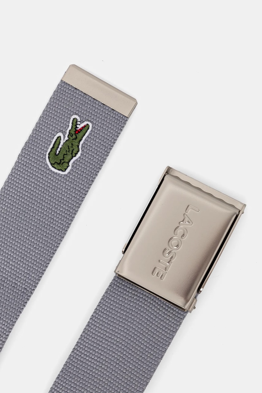 Ремень Lacoste мужской цвет серый Ремень Lacoste мужской цвет серый