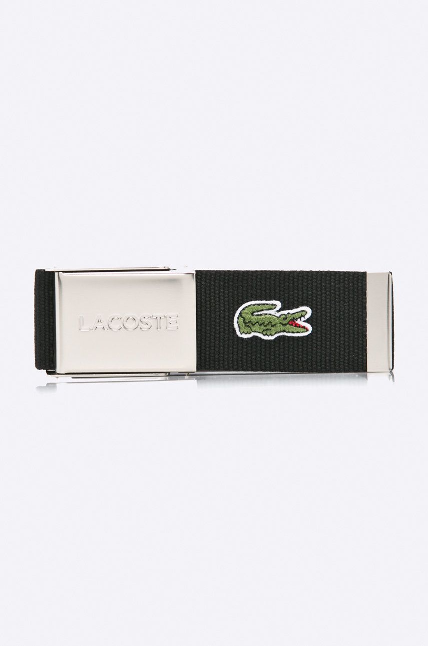 Lacoste curea barbati, culoarea negru