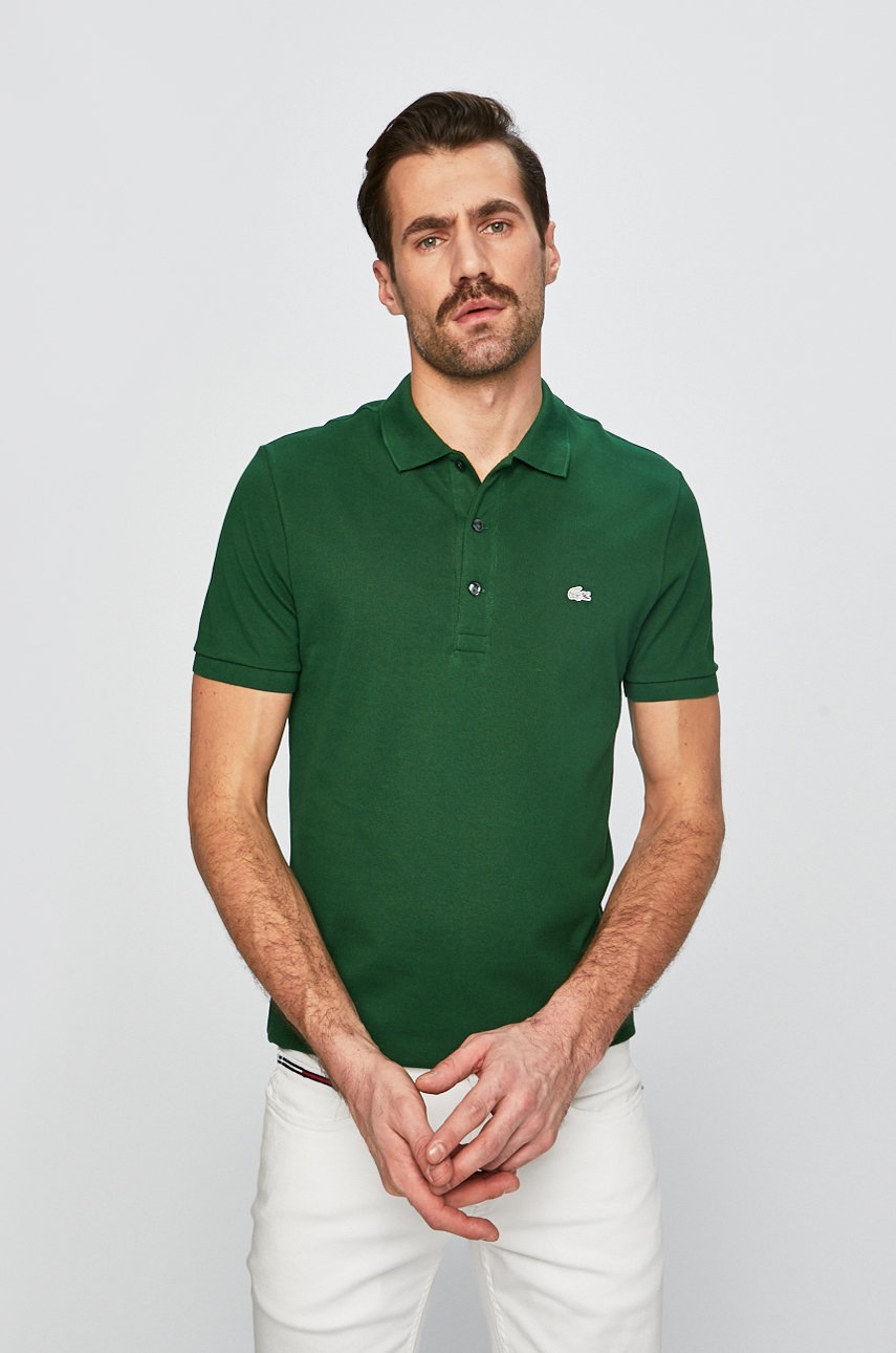 

Lacoste - Тениска с яка, Зелен