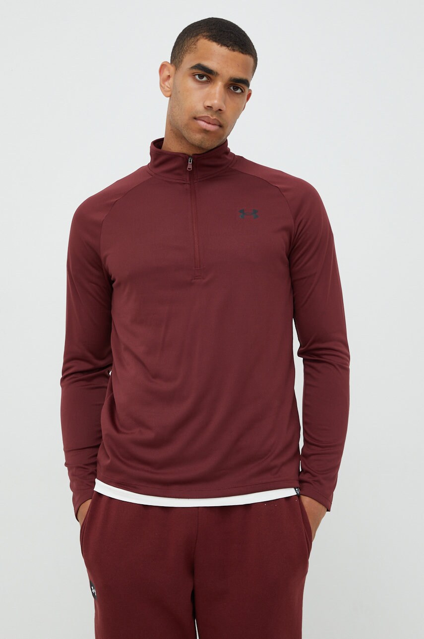 Under armour bluza barbati, culoarea bordo, melanj