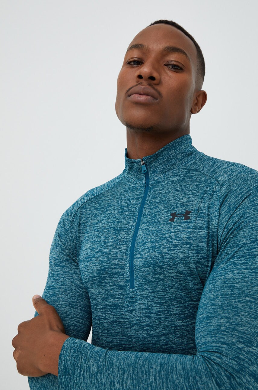 Under armour bluza barbati, culoarea verde, melanj
