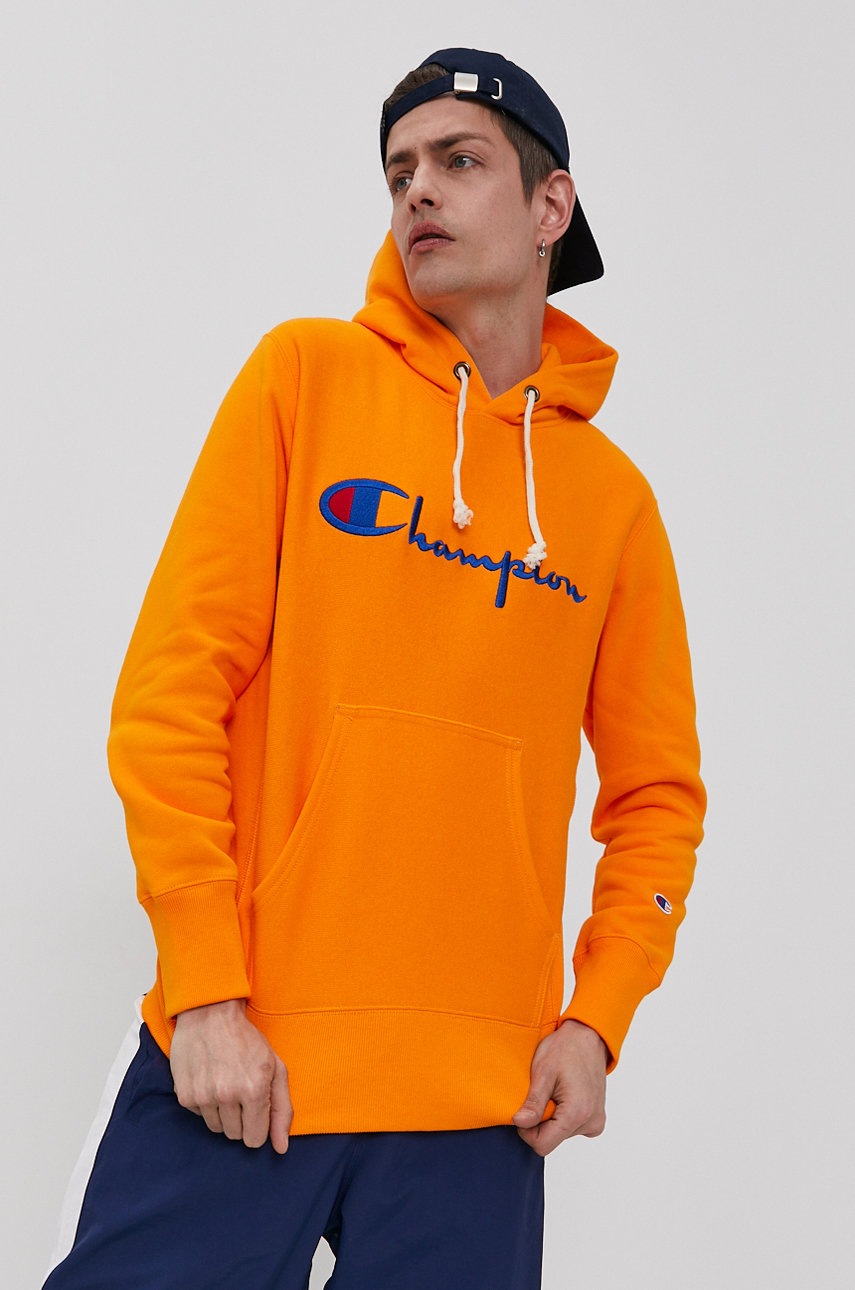

Кофта Champion мужская цвет оранжевый с аппликацией