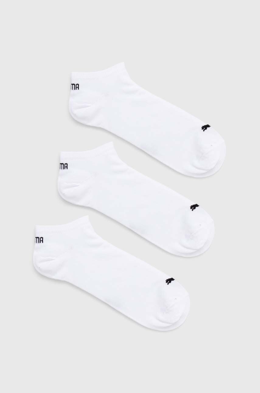 Levně Ponožky Puma (3-pack) dámské, bílá barva, 906807