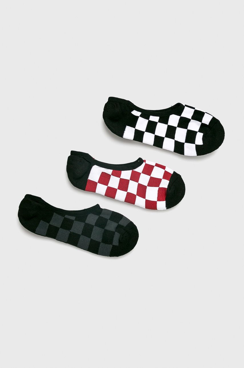Vans - Ponožky (3-pack) , VN000XS9RLM1-RED/WHT - vícebarevná - 59% Bavlna