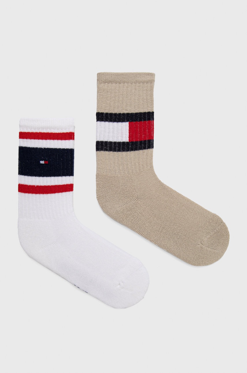 

Детски чорапи Tommy Hilfiger (2 чифта) в бежово, Бежов