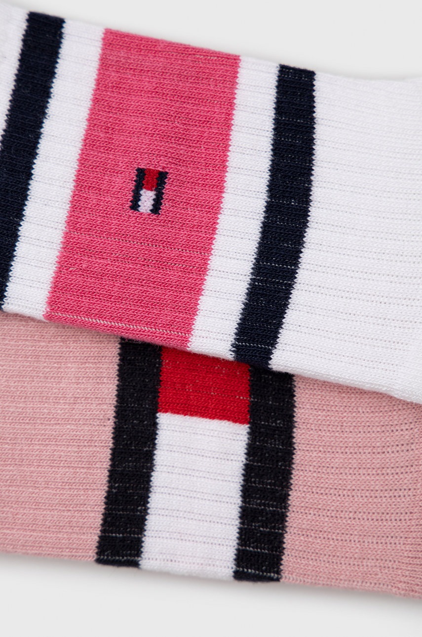 

Дитячі шкарпетки Tommy Hilfiger (2-pack) колір рожевий