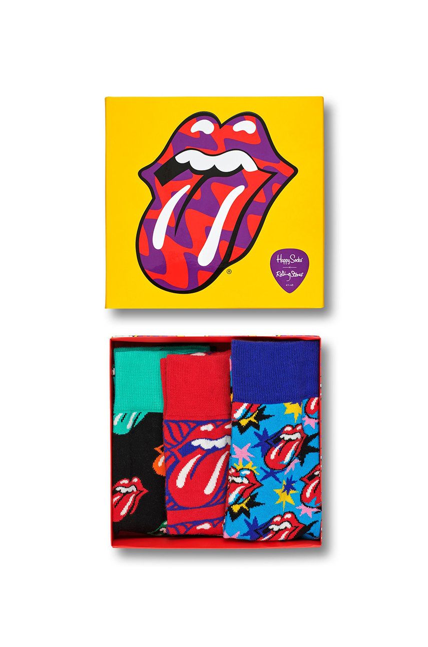 Happy Socks - Sosete Rolling Stones (3-pack)