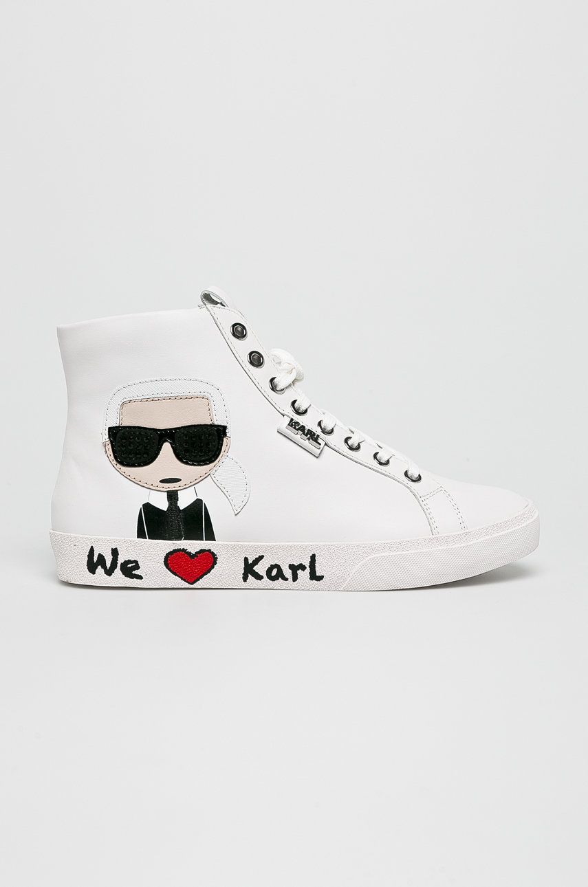 Karl Lagerfeld - Pantofi Skool Karl Ikonic Hi Lace