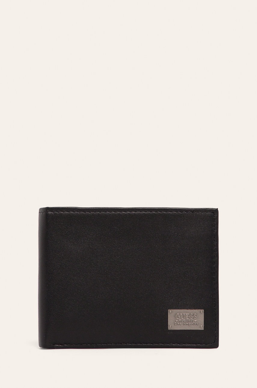 

Guess Jeans - Кожен портфейл, Черен