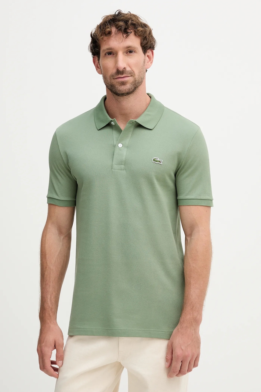 Lacoste polo de bumbac culoarea alb, uni, PH4012