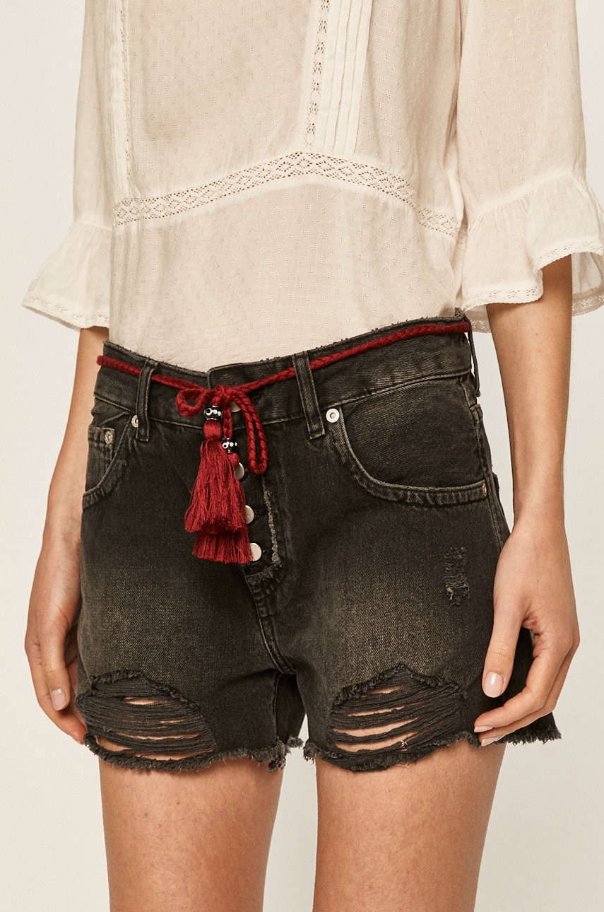 Pepe Jeans - Pantaloni scurti Bonita black