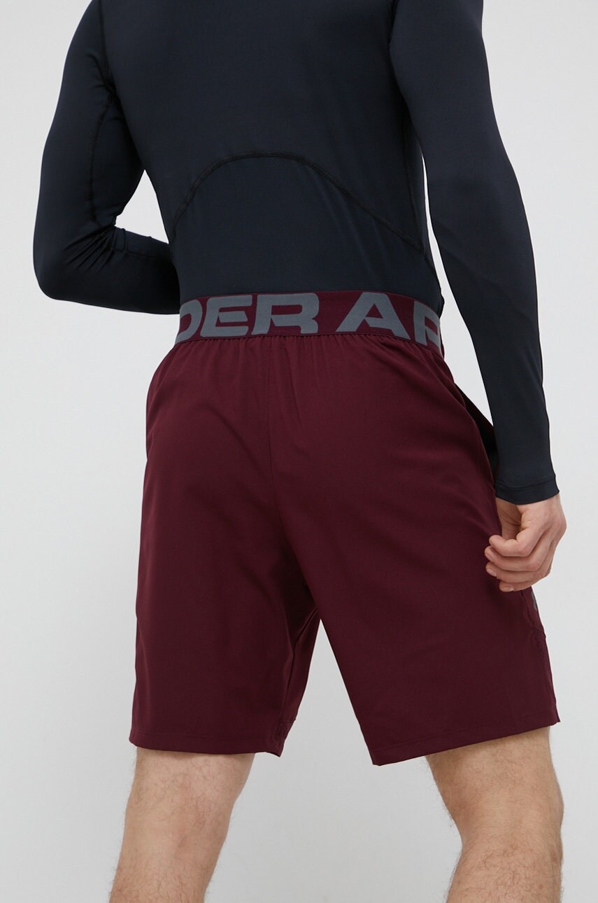 Under armour pantaloni scurți bărbați, culoarea bordo