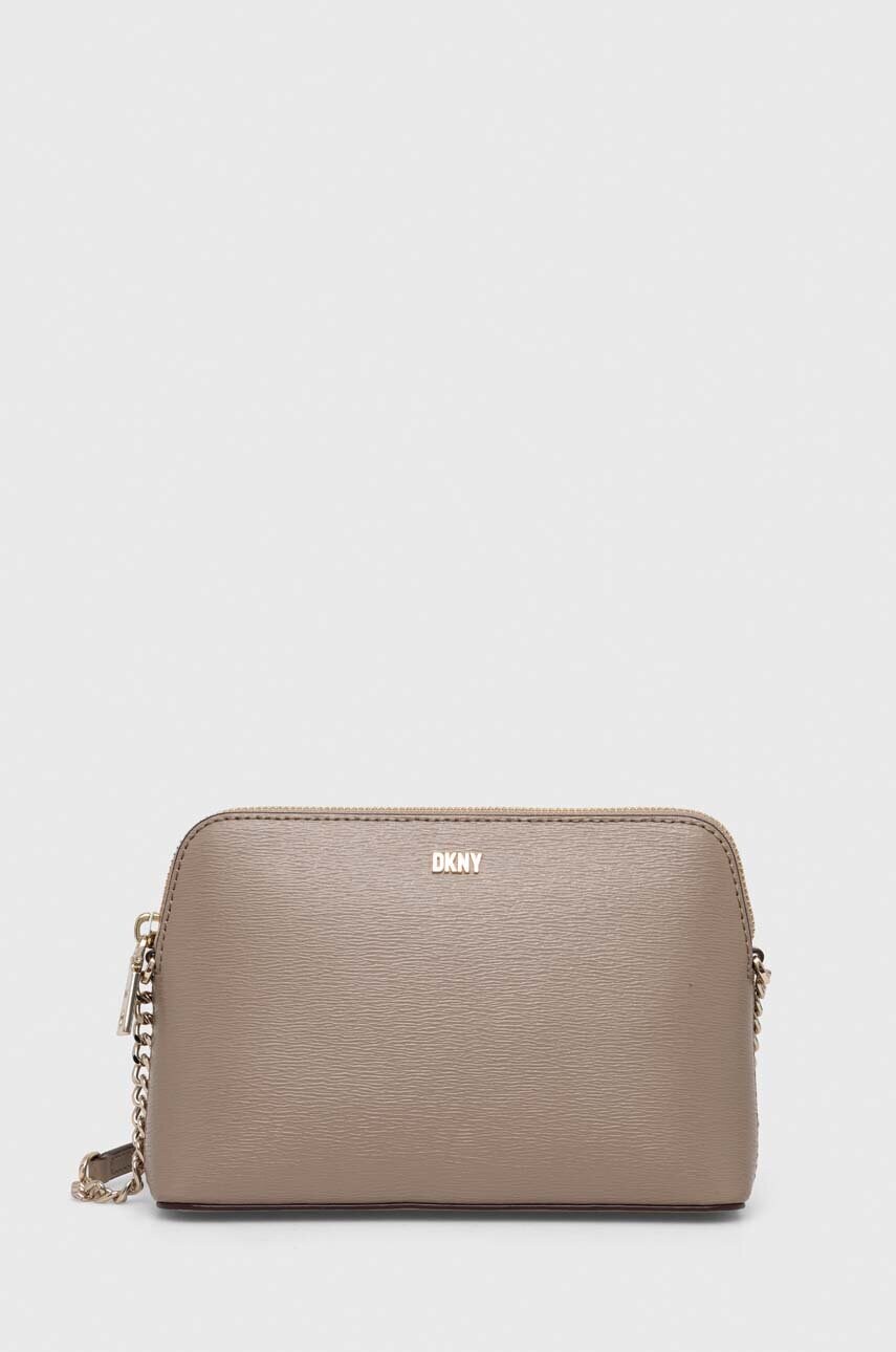 

Шкіряна сумочка Dkny колір коричневий