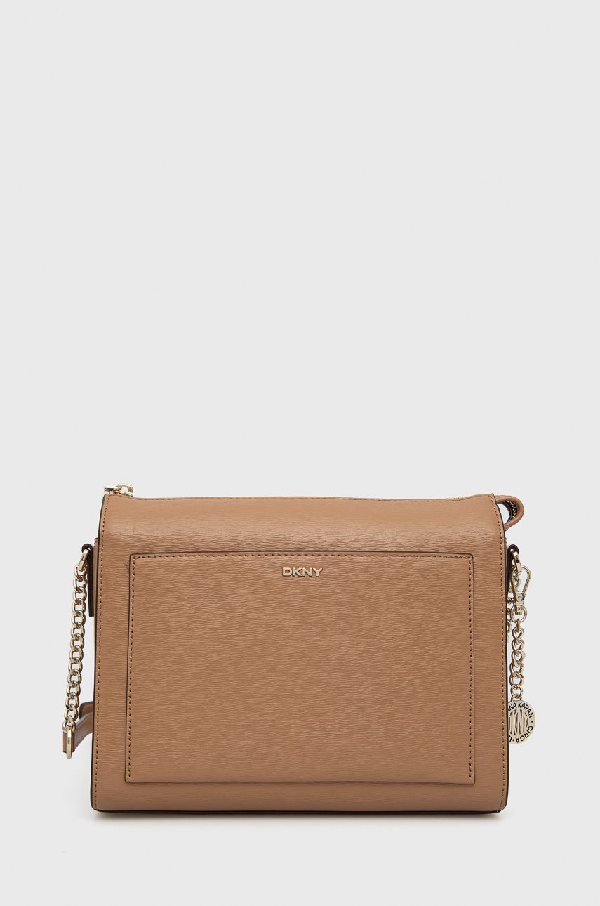 

Чанта Dkny в кафяво, Кафяв
