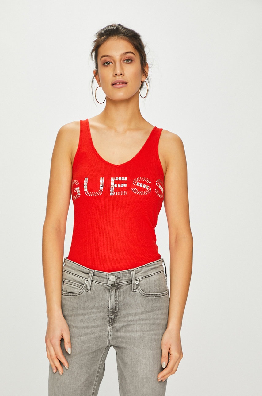 

Guess Jeans - Топ, Червен