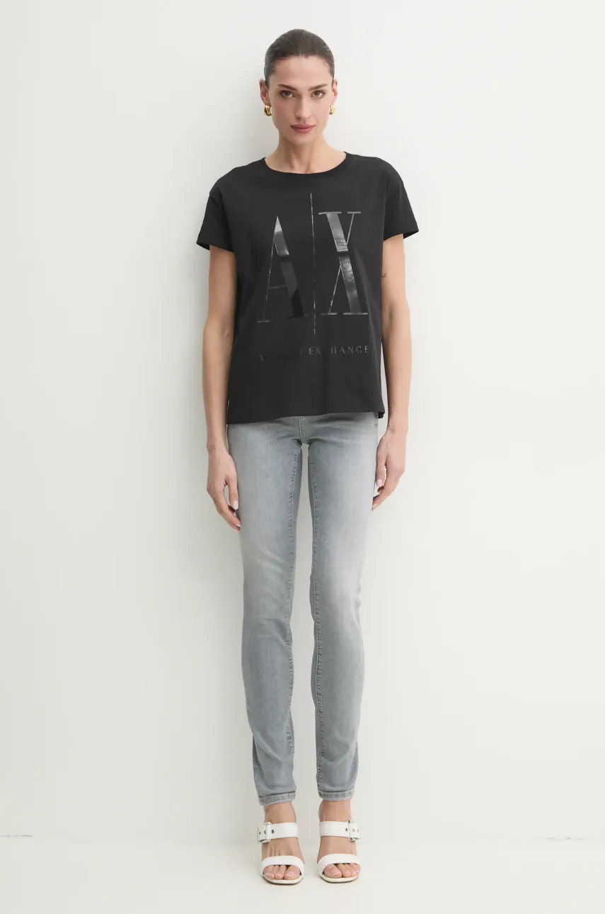 Футболка Armani Exchange женская цвет чёрный 8NYTCX YJG3Z Футболка Armani Exchange женская цвет чёрный 8NYTCX YJG3Z