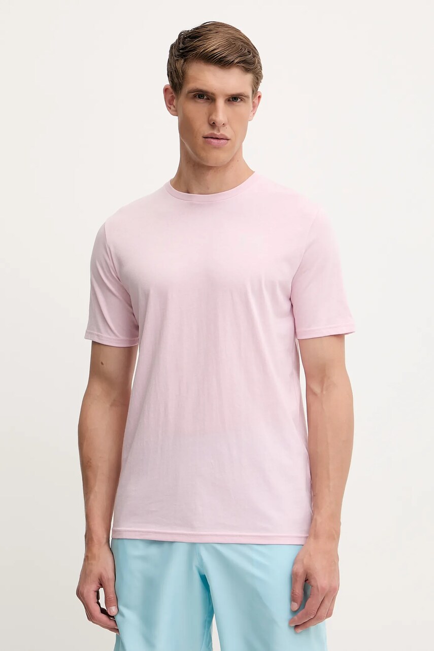 Levně Tričko Under Armour SPORTSTYLE LEFT CHEST pánské, vínová barva, 1326799